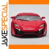 Red 1:18 Scale Lykan Sports Car Diecast Model