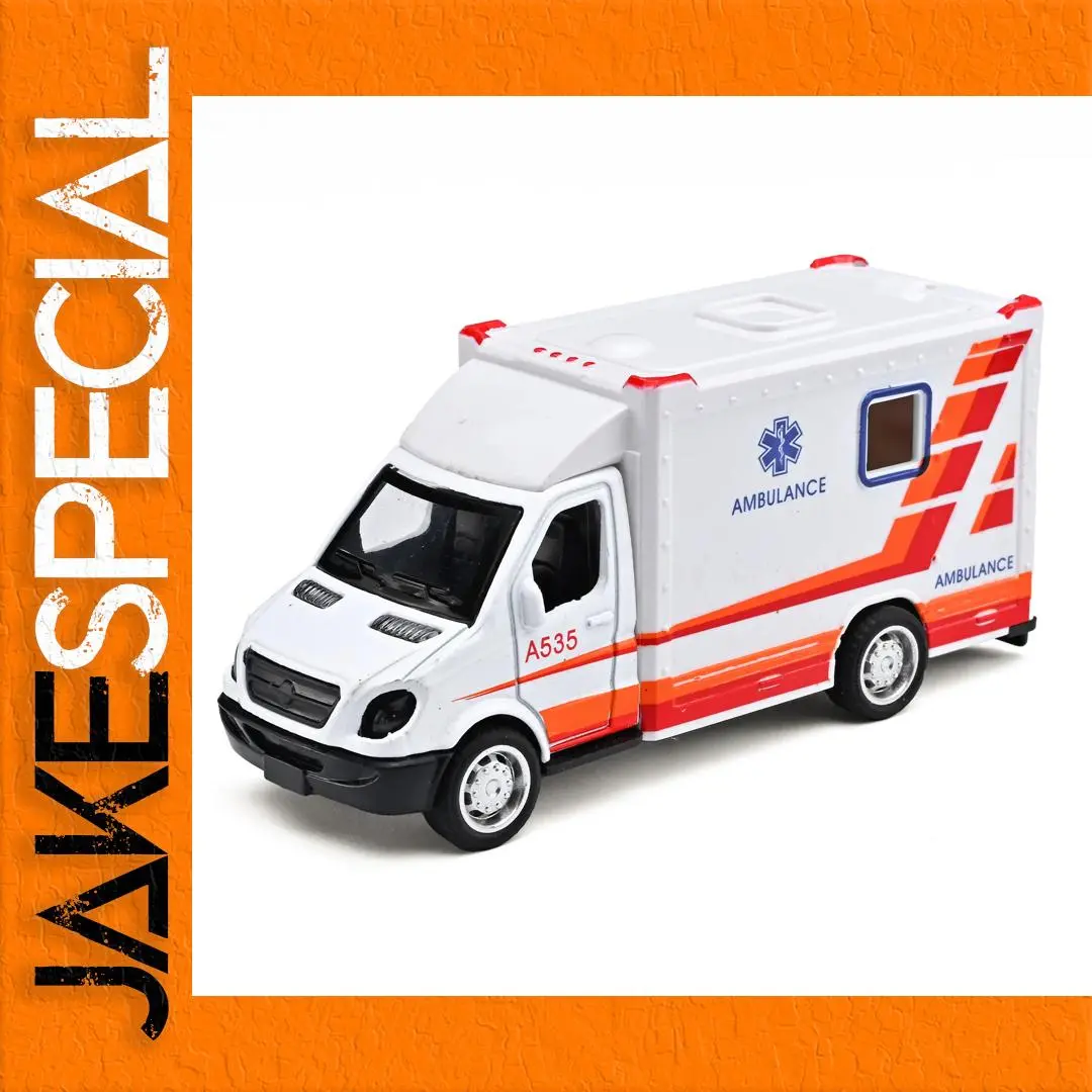 Realistic Mini Alloy Ambulance Model for Collectors 1 Realistic Mini Alloy Ambulance Model for Collectors