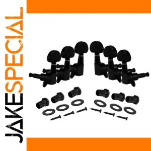 Matte Black Guitar Tuning Peg Set 3L3R