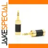 Gold-Plated 3.5mm Audio Jack with Carbon Fiber Body