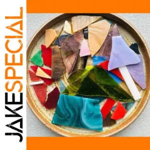 Vibrant Stained Glass Mosaic Tile Set 100g