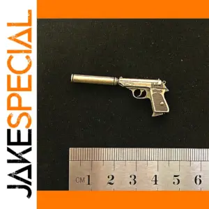 1/6 Scale Alloy Pistol for Action Figures