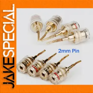 2mm to 4mm Banana Adapter for Audio Systems