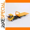 Yellow ISUZU Flatbed Truck Model in 1/64 Scale