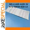 50-Inch TV LED Backlight Strips MS-L1469 Set of 9