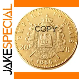 Vintage 1866 French Heritage Replica Coin