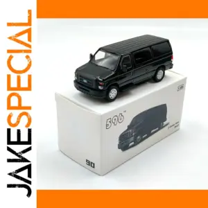 Black Ford E350 Van Diecast Model 1:64 Scale