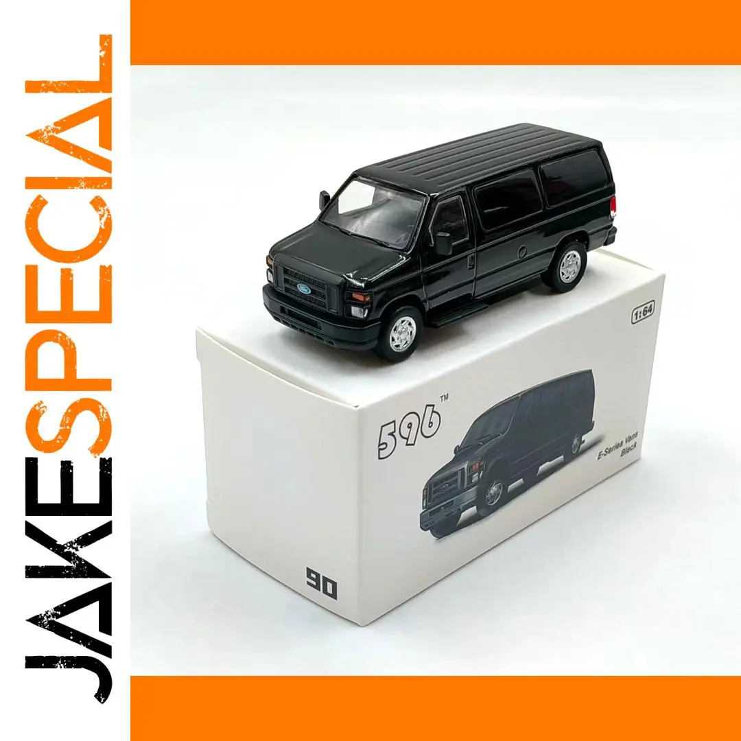 Black Ford E350 Van Diecast Model 1:64 Scale 1 Black Ford E350 Van Diecast Model 1:64 Scale