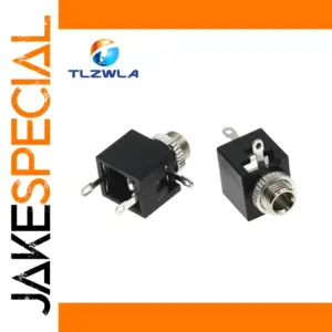 Set of 5 3.5mm Female Audio Connectors for Mono Devices