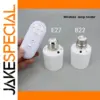 White E27/B22 Smart Lamp Holder for LED and Incandescent Bulbs