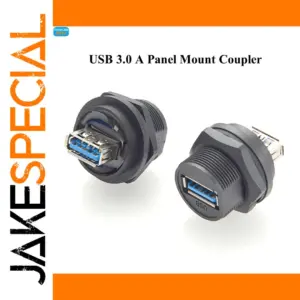Waterproof USB 3.0 Panel Mount Connector