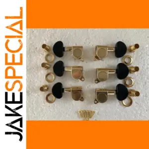 Gold Electric Guitar Tuner Set for 10mm Mounting