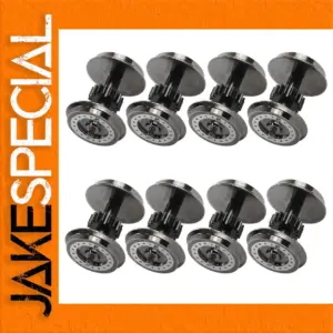 HO Scale DC Wheel Sets 8-Pack with Gear Drive