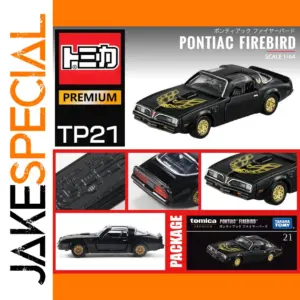 Pontiac Firebird 1:64 Diecast Model Black & Gold