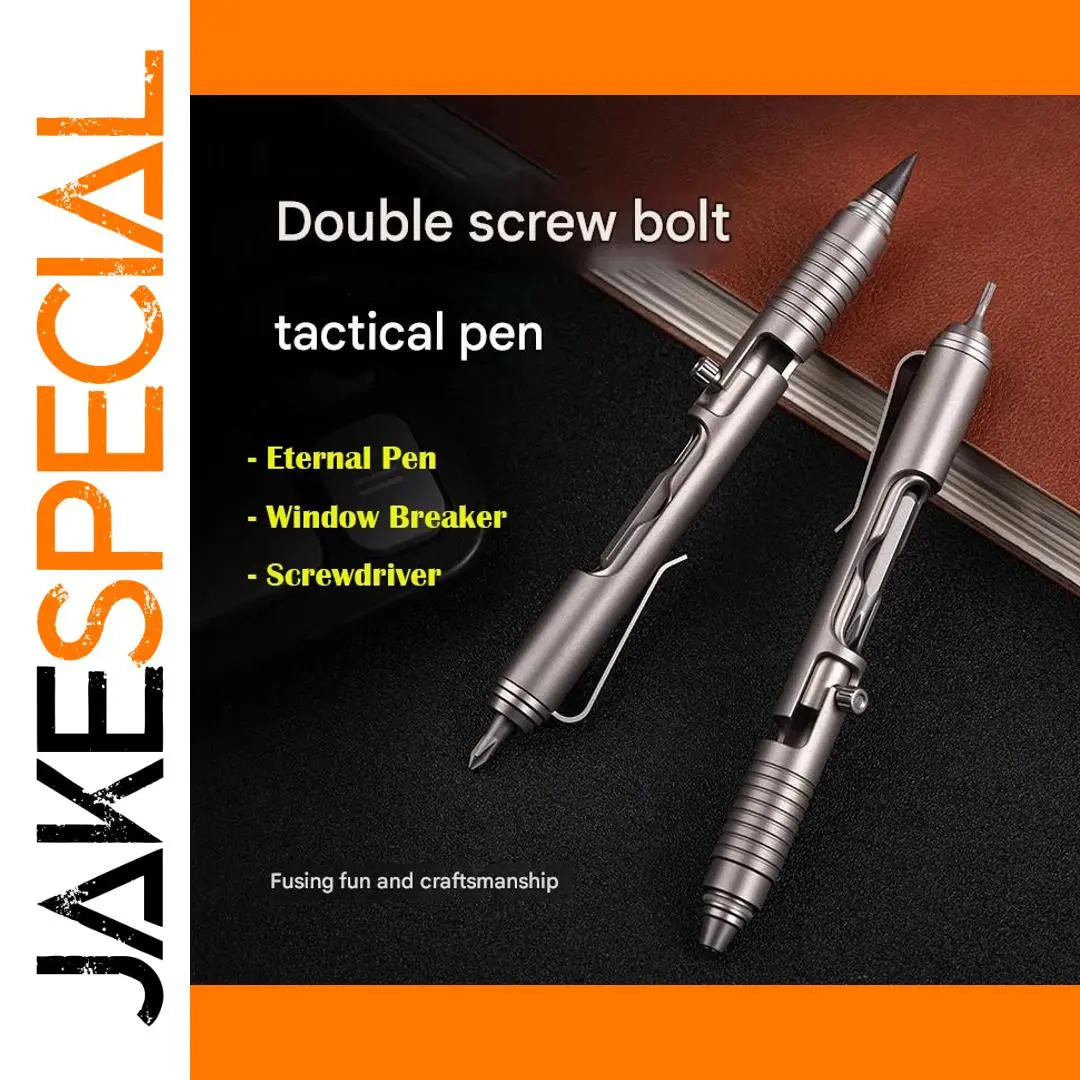 Titanium Alloy Tactical Eternal Pen 1 Titanium Alloy Tactical Eternal Pen