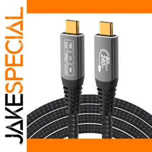 Thunderbolt 5 Cable 80Gbps Data & 120Gbps Video