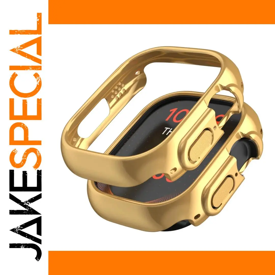 Gold-Plated Apple Watch Ultra 3/2 Bumper Case 1 Gold-Plated Apple Watch Ultra 3/2 Bumper Case