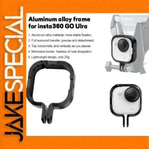 Black Aluminum Protective Frame for Insta360 GO Ultra