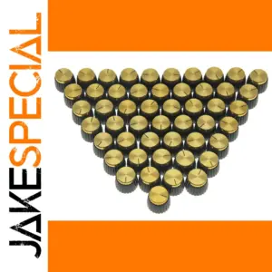 Black and Gold Guitar Amp Knobs Set (50 Units)