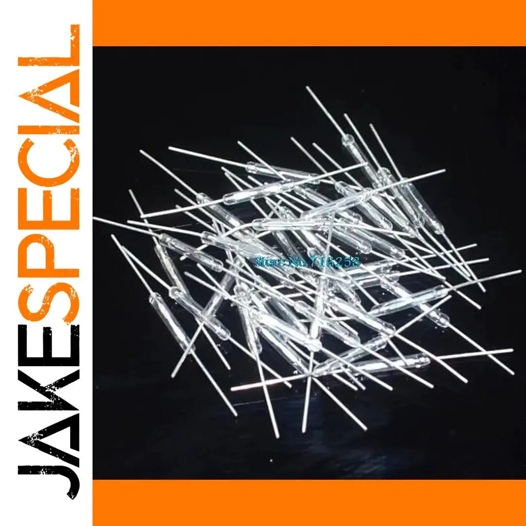 Set of 10 Transparent White Reed Switches 1 Set of 10 Transparent White Reed Switches