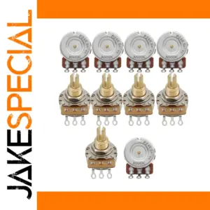 10-Pack 500K Audio/Linear Guitar Potentiometers