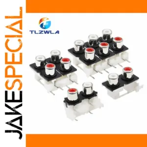 Premium RCA Socket Connectors Set (2PCS) for Audio