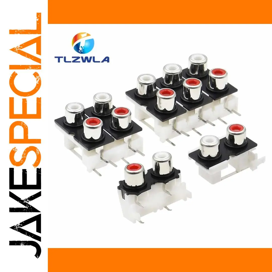 Premium RCA Socket Connectors Set (2PCS) for Audio 1 Premium RCA Socket Connectors Set (2PCS) for Audio