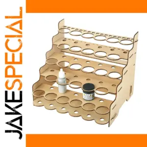 Elegant Wooden Paint Organizer for Art Supplies