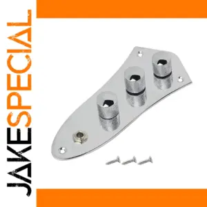 Chrome Control Plate for JB Bass Guitars