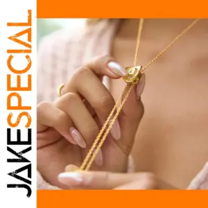 Elegant Gold Stainless Steel Water Drop Necklace