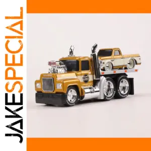 Gold 1:64 Diecast Mack and Chevy Model Set