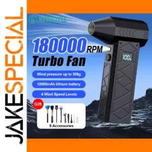 Portable High-Speed Air Duster with 180,000 RPM