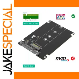 Black M.2 to 2.5-Inch SATA Enclosure