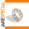 Stainless Steel Hollow Band Ring for Women