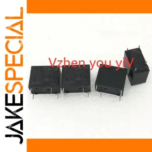 12V Black Electromagnetic Relay for Low-Power Switching