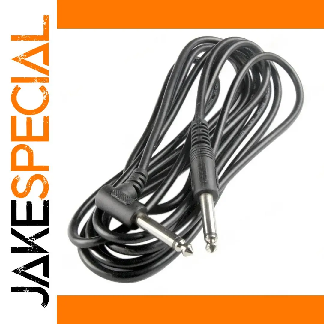 Black 3M Electric Guitar Instrument Cable 1 Black 3M Electric Guitar Instrument Cable