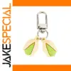 Pistachio-Shaped Rubber Keyring Accessory