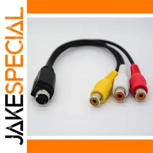 S-Video to RCA Conversion Cable 10-inch
