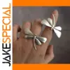 Vintage Dragonfly Women's Cocktail Ring in Silver or Gold