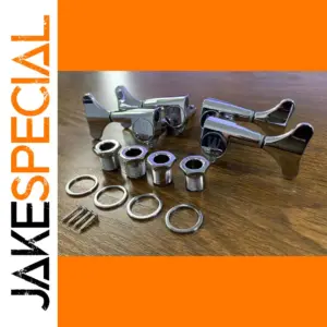 Chrome W Machine Heads for Bass Guitars