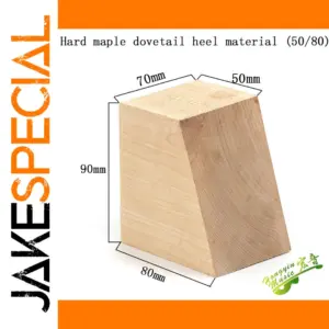 Premium Hard Maple Guitar Neck Heel for Electric Instruments