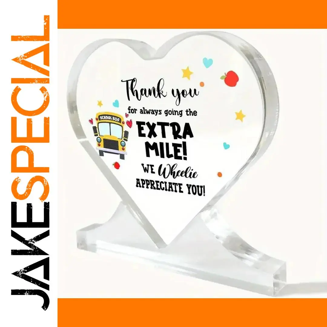 Heart-Shaped Acrylic Thank You Gift for Drivers 1 Heart-Shaped Acrylic Thank You Gift for Drivers