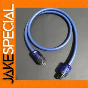 Blue Alpha Audio Power Cord for Hi-Fi Systems