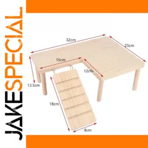 Wooden Hamster & Small Pets Ladder Platform