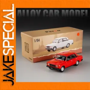 Vintage Red 1:64 Scale Diecast Car Model