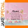 Mother's Day Acrylic Puzzle Gift in Pink and Flowers