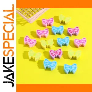 Colorful Butterfly Eraser Set for Stationery