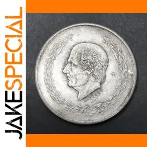 Mexican 5 Pesos Copper Coin Replica 39.5mm