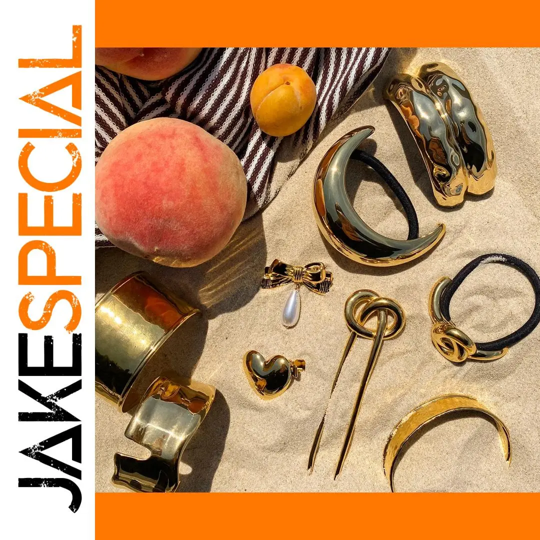 Gold Stainless Steel Double-Layer Hairband 1 Gold Stainless Steel Double-Layer Hairband