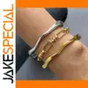 Stainless Steel Wave Bending Bracelet for Women